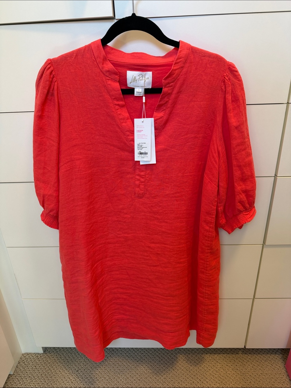 Lilly Pulitzer Coral Linen Dress